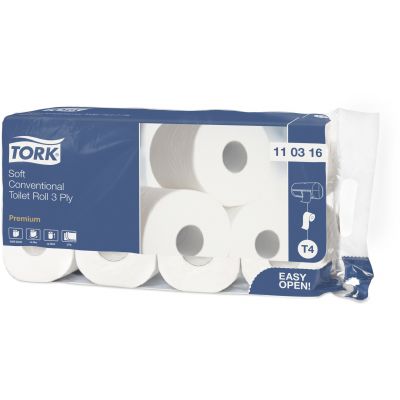 Toilet paper Tork T4 3-ply 8 rolls / pack