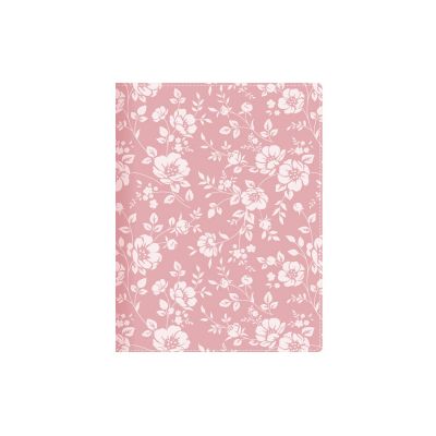 Raamatkalender Unika Trend White Flower, nädala sisu, spiraalköide, surutrükis/siiditrükis pilt kunstnahast kaanel 2025a.