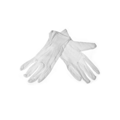 Work gloves made of fabric with microfiber dots white no. 8 (1 pair)