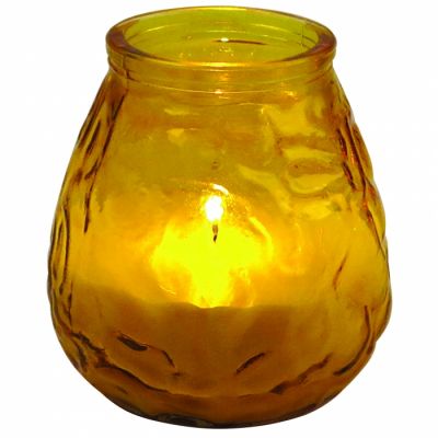 Candle Venetian yellow glass