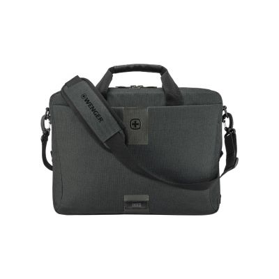 Sülearvutikott Wenger MX ECO Brief 16" Laptop Briefcase hall, kaks sektsiooni, 10" tahvelarvuti tasku, 14x30x44cm, 15L